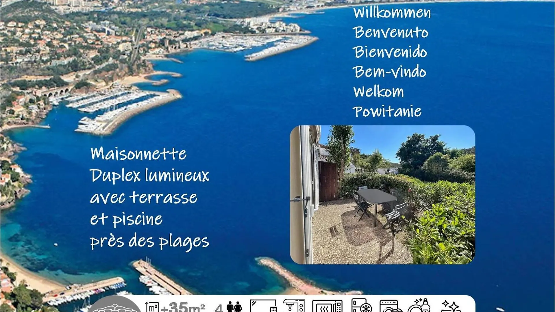 Duplex Lumineux Avec Terrasse Pres Des Plages 망들리유 라 나플 펜션