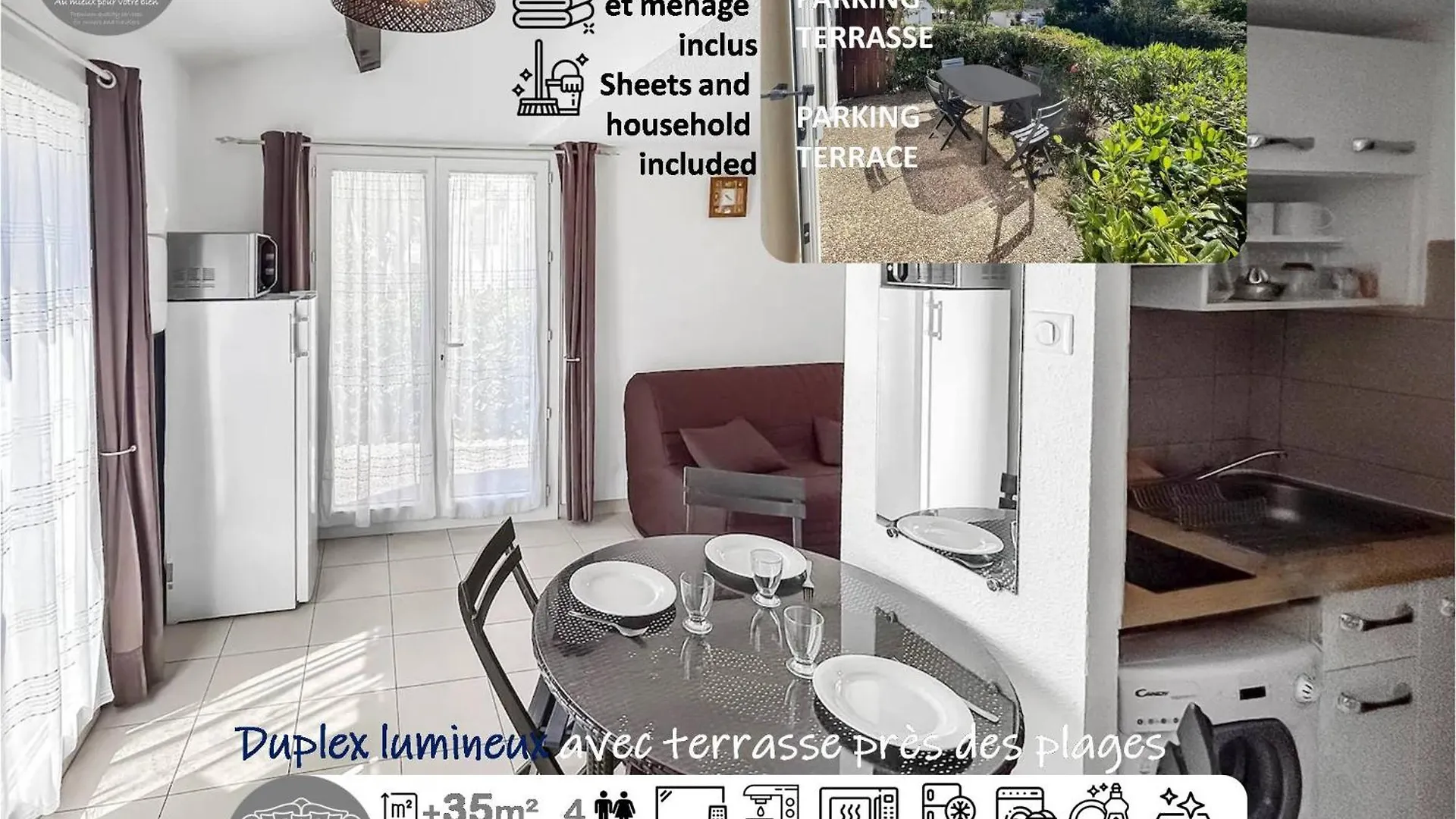 Duplex Lumineux Avec Terrasse Pres Des Plages Mandelieu-la-Napoule